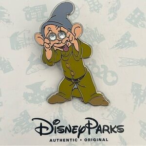 Disney Parks Dopey Dwarf Gemstone Diamond Eyes Pin